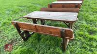 6' WOODEN PINIC BENCH - 2