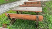 6' WOODEN PINIC BENCH - 4