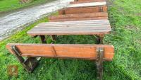 6' WOODEN PINIC BENCH - 4