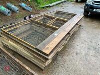 9 10' X 5' PEN SECTIONS WITH 3' DOORS - 3