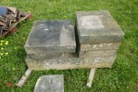 7 STONE SLABS/ SECTIONS - 2