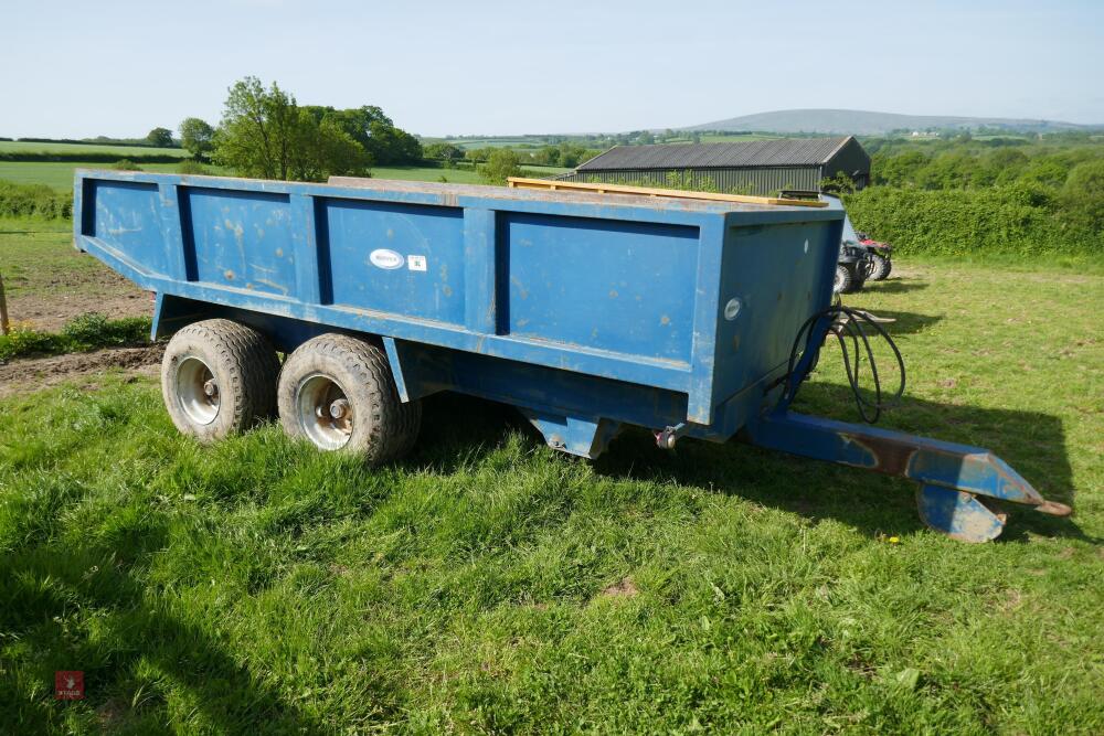 2010 WARWICK 10 TON TWIN AXLE DUMP TRAILER