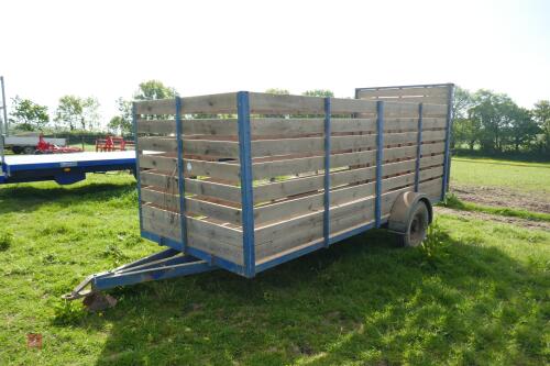 HOMEMADE 15' SINGLE AXLE LIVESTOCK TRAIL