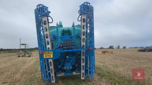 2017 BERTHOUD ELYTE 1600L 24M MOUNTED DP TRONIC REAR FOLDING CROP SPRAYER