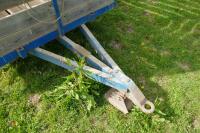 HOMEMADE 15' SINGLE AXLE LIVESTOCK TRAIL - 8