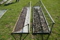 2 9' GALVANISED HOOK ON HAY FEEDERS - 2