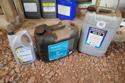 3 PART TUBS OF OILS