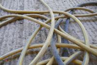 2 LENGTHS OF RUBBER HOSE - 4