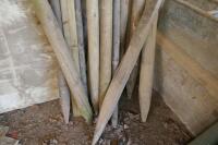 14 MIXED WOODEN POSTS - 2