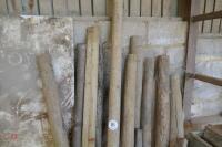 14 MIXED WOODEN POSTS - 3