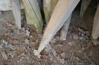 14 MIXED WOODEN POSTS - 5
