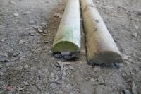2 WOODEN 12' HALF RAILS - 3