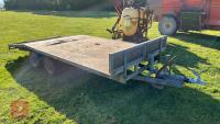 14' BEAVER TAIL FLAT BED TRAILER - 3