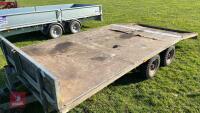 14' BEAVER TAIL FLAT BED TRAILER - 11