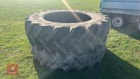 2 GOODYEAR 16.9/R38 TRACTOR TYRES - 6