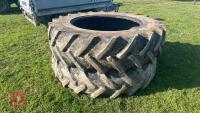 2 GOODYEAR 16.9/R38 TRACTOR TYRES - 7