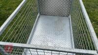 4' X 2'6 X 3'6" GALV LAMB/CALF TROLLEY" - 8