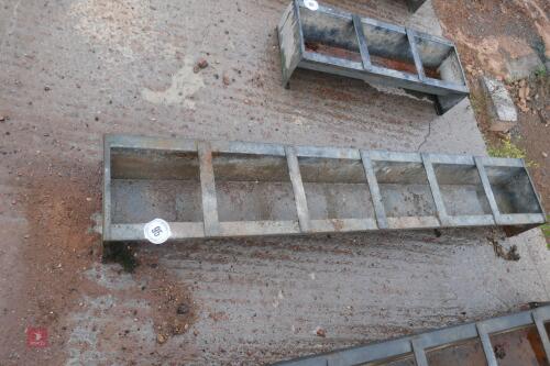 6' GALVANISED GROUND FEED TROUGH