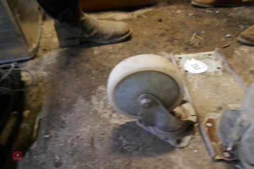 2 SPARE TROLLEY WHEELS