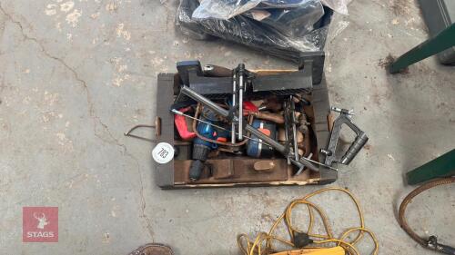 BOX OF WORKSHOP TOOLS
