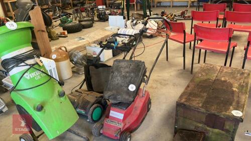 ELECTRIC MOWER & ELECTRIC LAWN RAKE