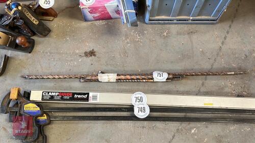6 LARGE MASONARY DRILL BITS