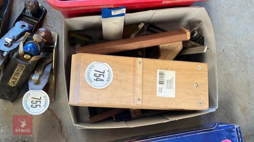 BOX OF CARPENTRY TOOLS