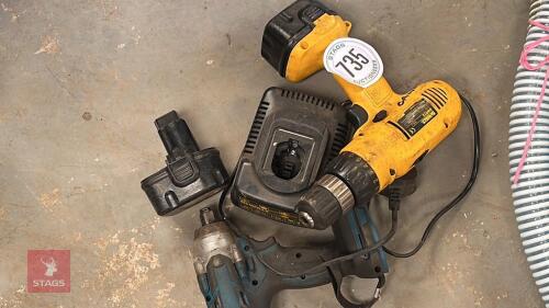2 BATTERY DRILLS