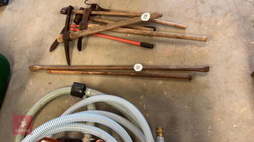 2 IRON DIGGING BARS