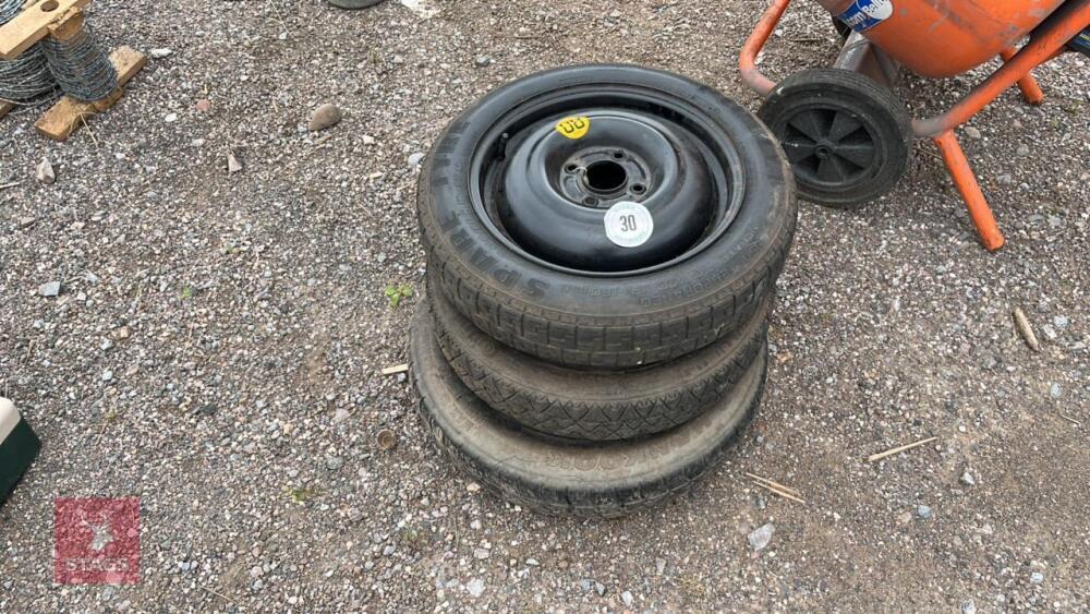 3 SPARE TYRES