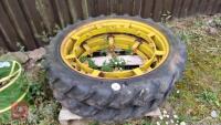 2 ROW CROP WHEELS AND TYRES - 2