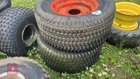 2 X LAWN WHEELS & TYRES- PERISHED - 2