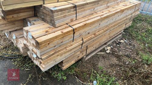25 X 3M X 2.5'' X 1.5'' TIMBER RAILS