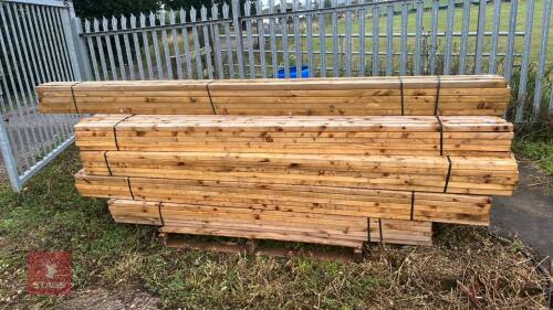 25 X 2.4M X 2.5'' X 1.5'' TIMBER RAILS