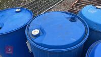 4 BLUE BARRELS - 4