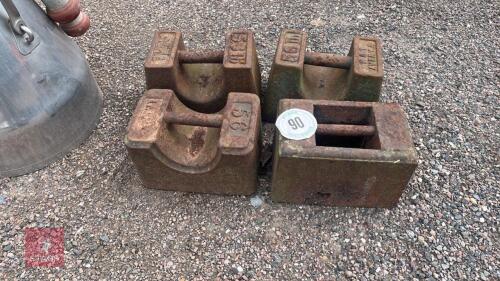 4 X 56LB WEIGHTS