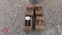 4 X 56LB WEIGHTS - 2