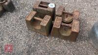 4 X 56LB WEIGHTS - 4