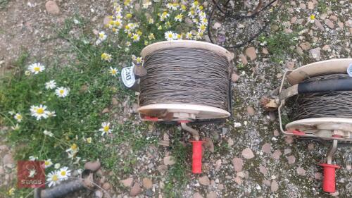 ELECTRIC FENCE REEL + METAL WIRE