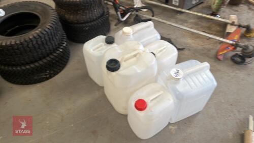 6 WATER CONTAINERS