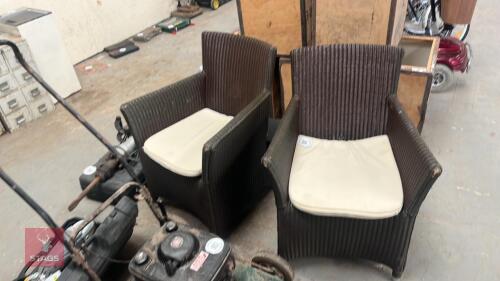 2 WICKER CHAIRS
