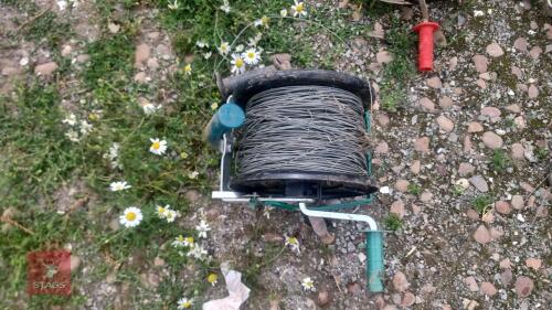 ELECTRIC FENCE REEL + METAL WIRE