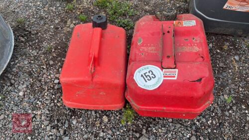 2 SMALL FUEL CANS