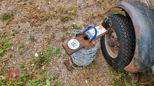 PART ROLL OF BARBED WIRE
