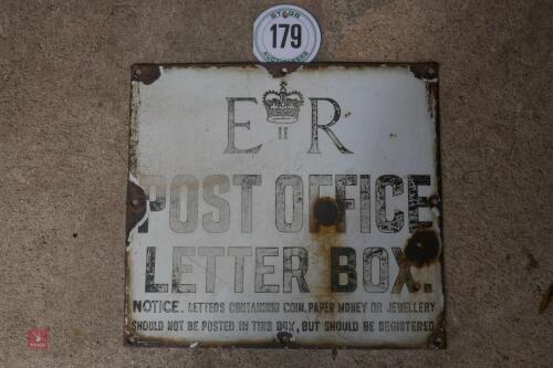 ORIGINAL POST OFFICE PLAQUE