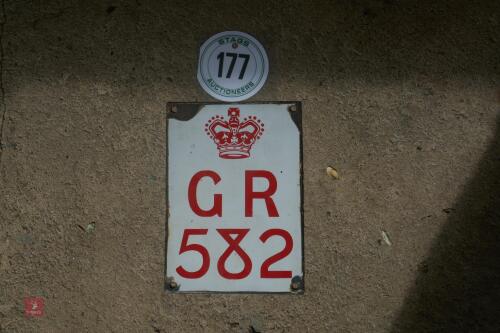 ORIGINAL POSTAL PLAQUE