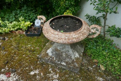 ORNATE JARDINERE AND STAND