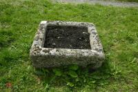 RECTANGULAR GRANITE TROUGH/PLANTER - 7