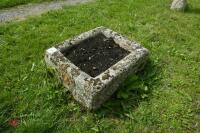 RECTANGULAR GRANITE TROUGH/PLANTER - 8