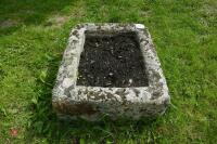 RECTANGULAR GRANITE TROUGH/PLANTER - 9
